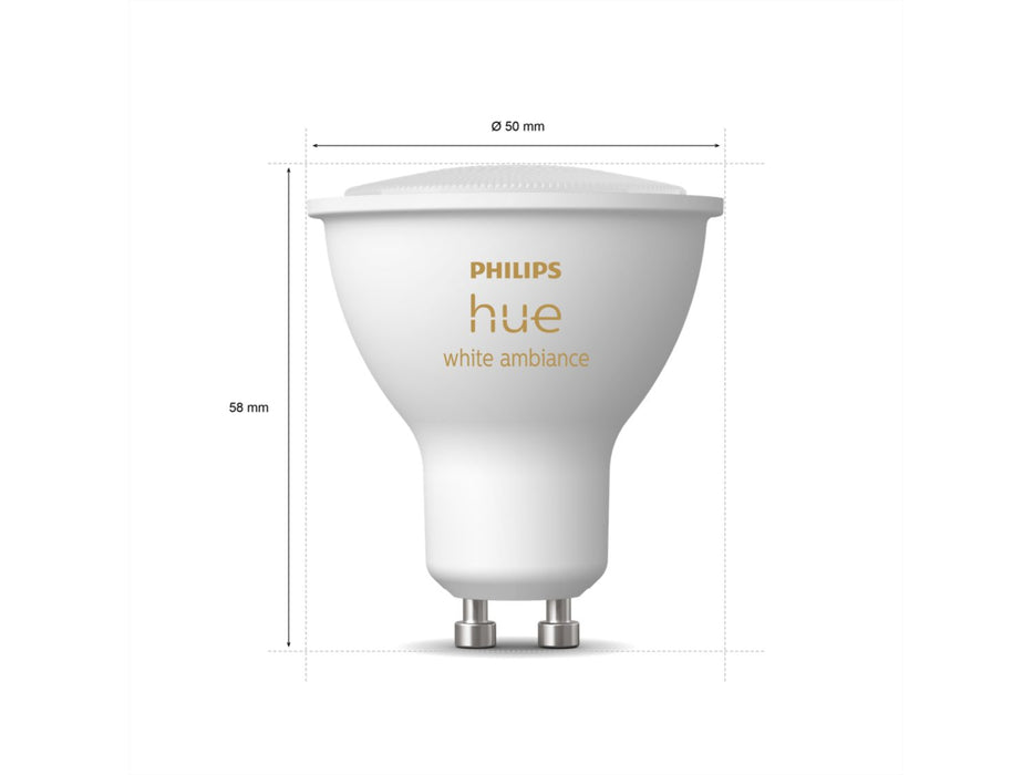 Philips HUE GU10 Globe - White Ambiance-HUE Globes-Philips Hue