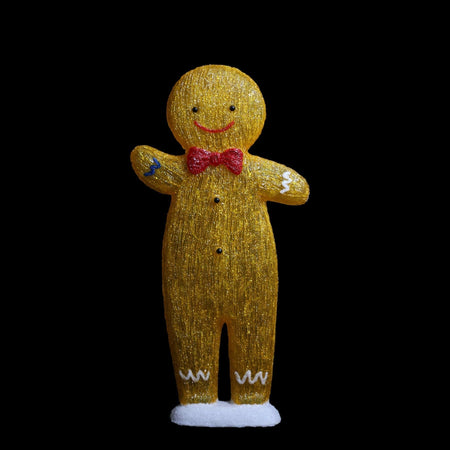Acrylic Gingerbread Man - H100cm-Christmas Figure-Lexi Lighting