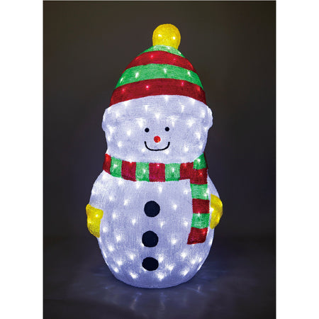 Acrylic LED Snowman - 2 Size - Xmas Outdoor Decoration-Christmas Figure-Lexi Lighting