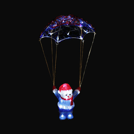 Acrylic Parachuting Snowman - H60cm-Christmas Figure-Lexi Lighting