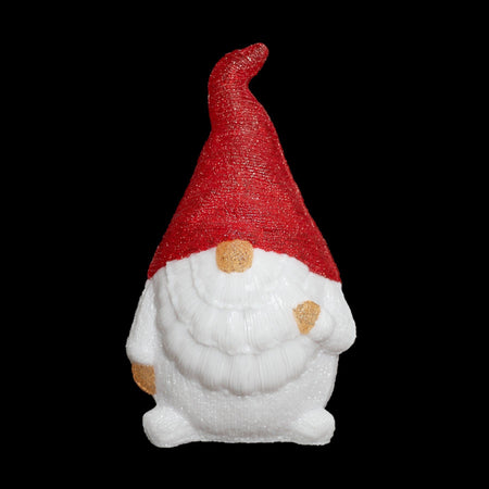 Acrylic Red Santa Gonk - H50cm-Christmas Figure-Lexi Lighting