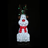 Acrylic Sitting Red Nose Reindeer with Christmas Lights - 2 Sizes-Christmas Figure-Lexi Lighting