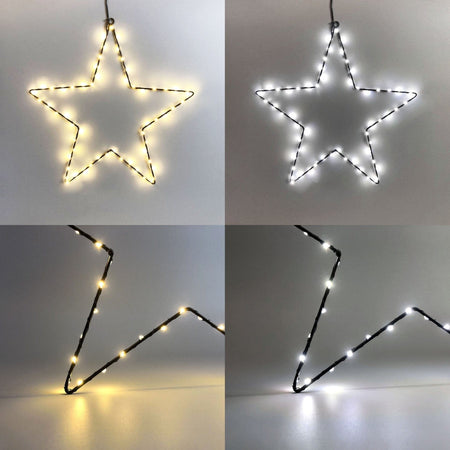 Hanging Star with Dual Color LED - 2 Size Options-Christmas Ceiling&Wall Decoration-Lexi Lighting