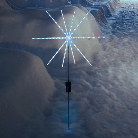 Solar Powered Starburst Pathway Stake Light-Christmas Path Light-Lexi Lighting