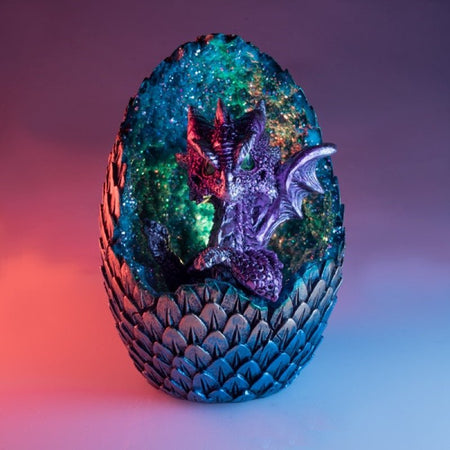 Purple Baby Dragon Crystal Egg LED Light-Gift & Novelty > Games-Dropli