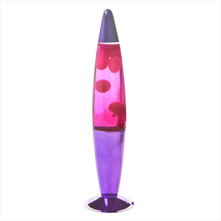 Purple/Pink Metallic Peace Lava Lamp-Gift & Novelty > Games-Dropli