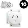 Quick Connect Plug Base 10A Surface Socket 3PIN Outlet For LED Downlights-Plug base-Cerian