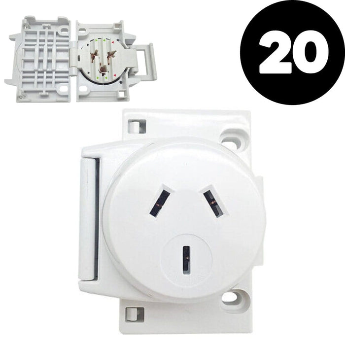 Quick Connect Plug Base 10A Surface Socket 3PIN Outlet For LED Downlights-Plug base-Cerian