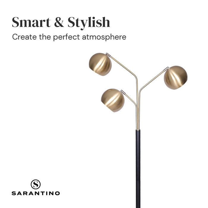 Sarantino Adjustable 3-Arm Arc Lamp-Home & Garden > Lighting-Koala Lamps and Lighting