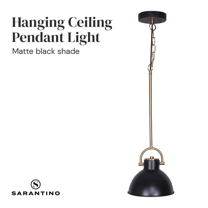 Sarantino Black and Gold Pendant Light-Home & Garden > Lighting-Koala Lamps and Lighting