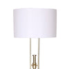 Sarantino Brushed Gold Height-Adjustable Metal Floor Lamp-Home & Garden > Lighting-Koala Lamps and Lighting