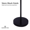 Sarantino Height-Adjustable Metal Floor Lamp Matte Black-Home & Garden > Lighting-Koala Lamps and Lighting