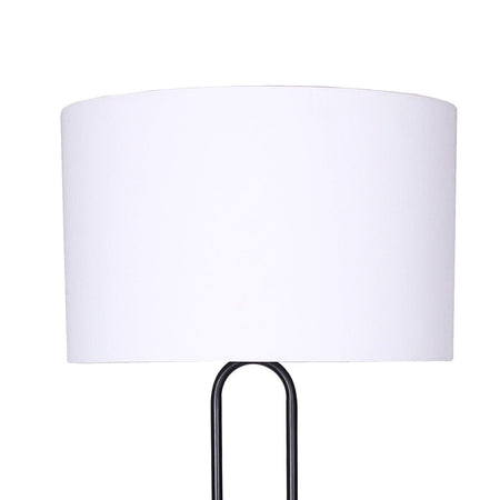 Sarantino Height-Adjustable Metal Floor Lamp Matte Black-Home & Garden > Lighting-Koala Lamps and Lighting