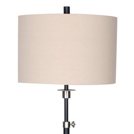 Sarantino Metal Floor Lamp with Cream Drum Shade-Home & Garden > Lighting-Koala Lamps and Lighting