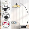 Sarantino Minimalist Synthetic Rattan Floor Lamp-Home & Garden > Lighting-Koala Lamps and Lighting