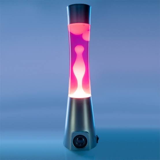 Silver/Pink/White Motion Lava Lamp Bluetooth Speaker-Home & Garden > Lighting-Dropli