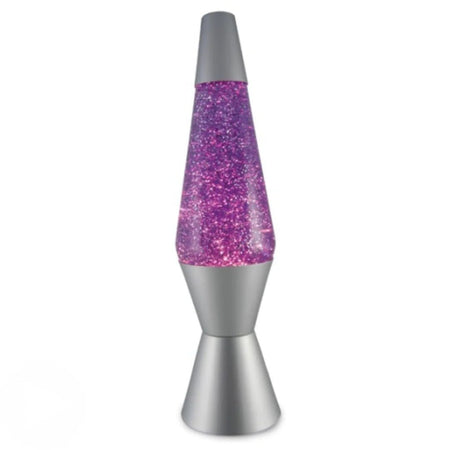 Silver/Purple Diamond Glitter Lava Lamp Dropli, Home & Garden > Lighting, silver-purple-diamond-glitter-lamp