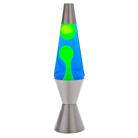 Silver/Yellow/Blue Diamond Motion Lava Lamp-Gift & Novelty > Games-MDI