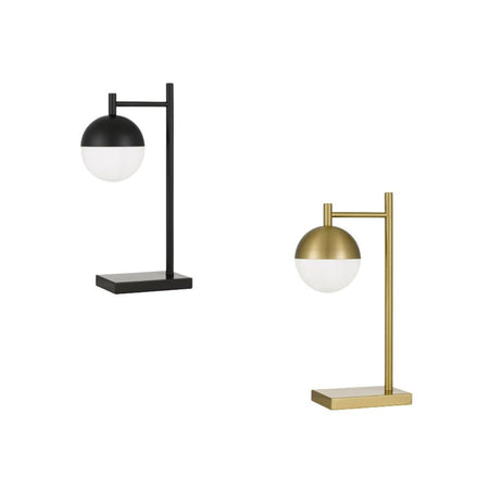 Telbix BASILO - Metal And Opal Glass Table Lamp Telbix, TABLE LAMPS, telbix-basilo-metal-and-opal-glass-table-lamp
