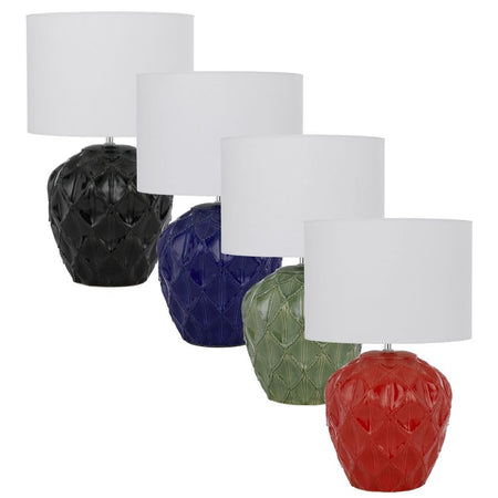 Telbix DIAZ - Textured Ceramic Table Lamp Telbix, TABLE LAMP, telbix-diaz-textured-ceramic-table-lamp