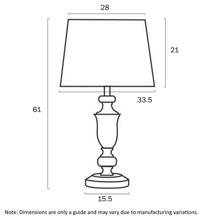 Telbix WILTON - 25W Table Lamp Telbix, TABLE LAMPS, telbix-wilton-25w-table-lamp