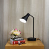 Thor Desk Lamp With USB Black-TABLE AND FLOOR LAMPS-Oriel