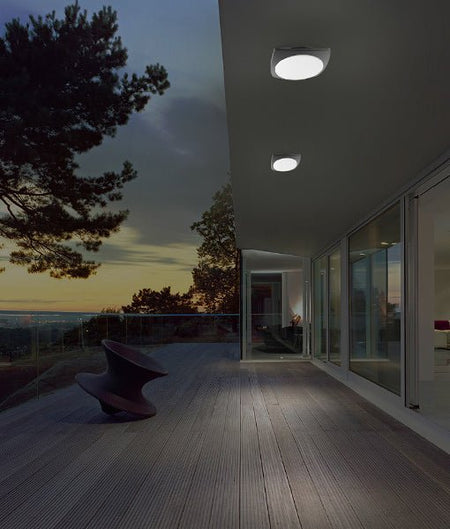 ULAN Exterior LED Wall / Ceiling Light Dark Grey 20W 3000K IP65-Exterior Wall Lights-CLA Lighting