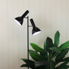Vespa 2 Light Floor Lamp Black - SL98572BK-Floor Lamps-Oriel Lighting
