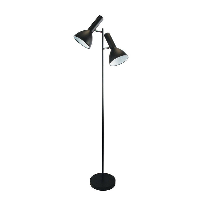 Vespa 2 Light Floor Lamp Black - SL98572BK-Floor Lamps-Oriel Lighting