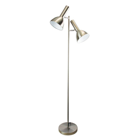 Vespa 2 Light Floor Lamp Brushed Chrome - SL98572BC-Floor Lamps-Oriel Lighting