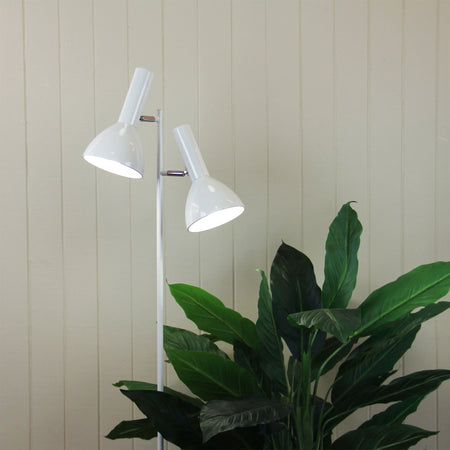 Vespa 2 Light Floor Lamp White - SL98572WH-Floor Lamps-Oriel Lighting
