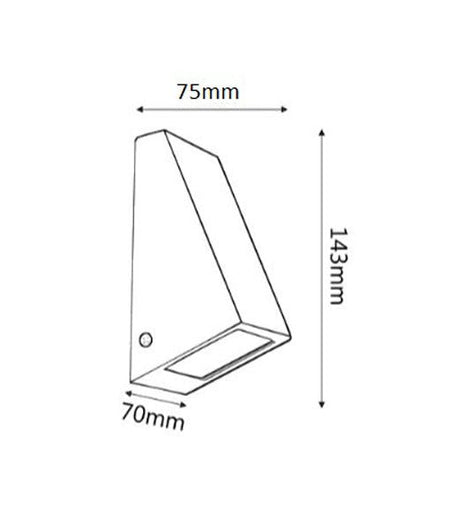 WEDGE Exterior Wall Light 316 Stainless Steel IP44 - WEDGEGSS-Exterior Wall Lights-CLA Lighting