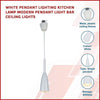 White Pendant Lighting Kitchen Lamp Modern Pendant Light Bar Ceiling Lights-Home & Garden > Lighting-Koala Lamps and Lighting